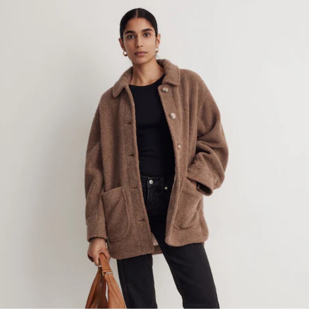 Madewell Brown Teddy Jacket